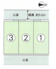 熊本市南区城南町、土地の間取り画像です