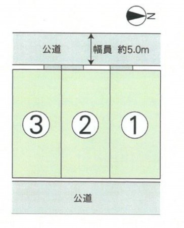 熊本市南区城南町、土地の間取り画像です