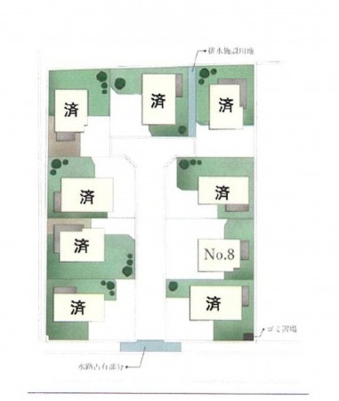 熊本市南区城南町、土地の間取り画像です
