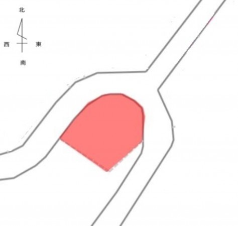 熊本市北区梶尾町、土地の間取り画像です