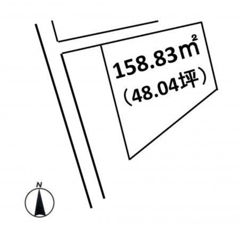 熊本市西区池亀町、土地の間取り画像です