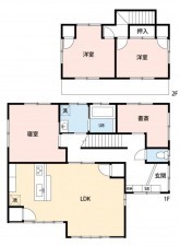 熊本市西区春日、中古一戸建ての間取り画像です