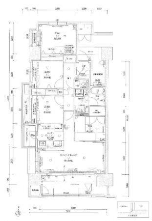 熊本市中央区水前寺公園、マンションの間取り画像です