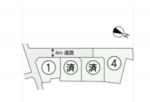 熊本市南区御幸西、土地の間取り画像です