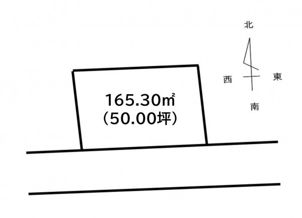 上益城郡益城町大字安永、土地の間取り画像です