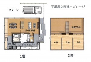 合志市御代志、中古一戸建ての間取り画像です