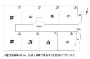 熊本市南区良町、土地の間取り画像です