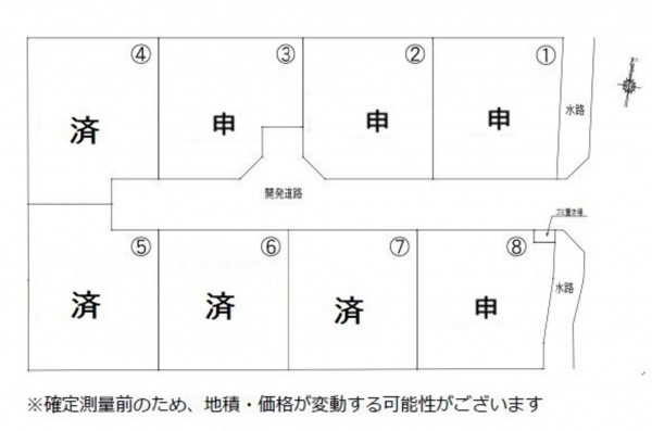 熊本市南区良町、土地の間取り画像です