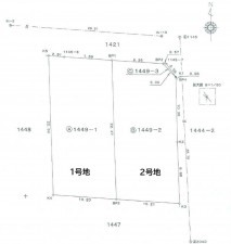 熊本市南区護藤町、土地の間取り画像です