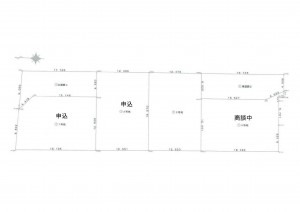 熊本市南区砂原町、土地の間取り画像です