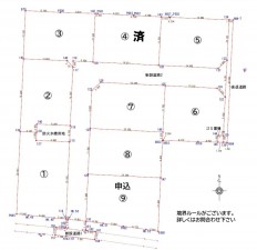 熊本市西区中島町、土地の間取り画像です