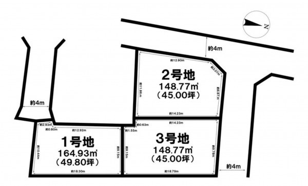 熊本市中央区出水、土地の間取り画像です