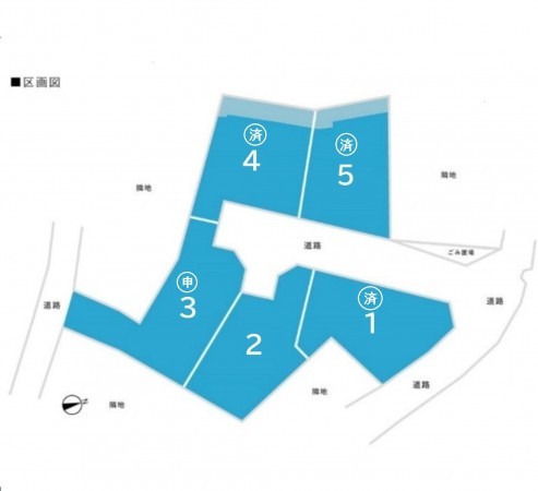 筑紫野市紫、土地の間取り画像です