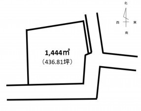 熊本市南区富合町、土地の間取り画像です