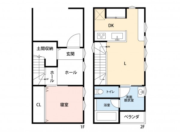 熊本市中央区世安、中古一戸建ての間取り画像です