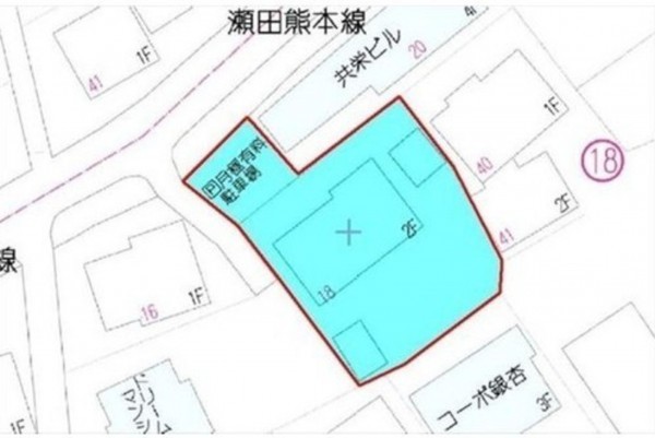 熊本市東区上南部、土地の間取り画像です
