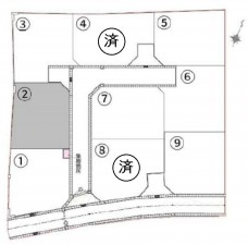 熊本市東区小山、土地の間取り画像です