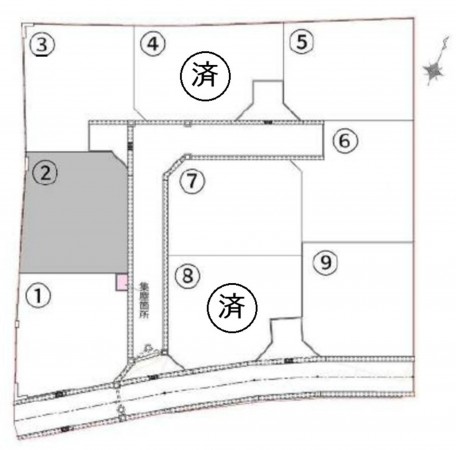 熊本市東区小山、土地の間取り画像です