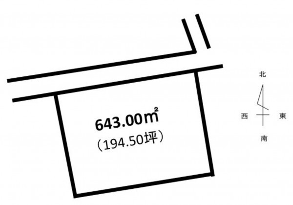 熊本市東区神園、土地の間取り画像です