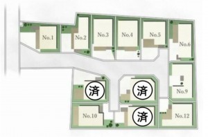 熊本市南区城南町、土地の間取り画像です