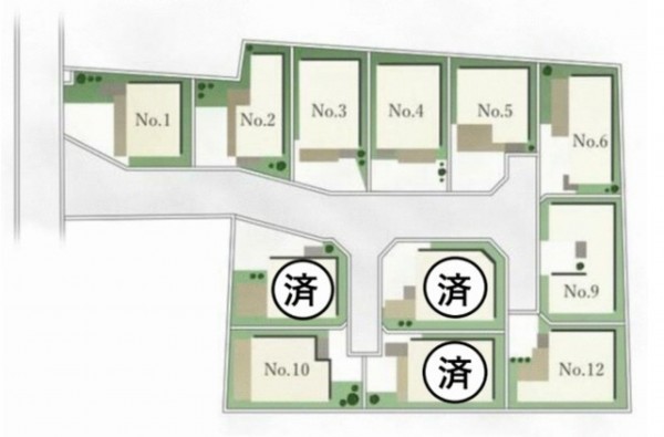 熊本市南区城南町、土地の間取り画像です