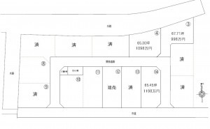 熊本市西区小島、土地の間取り画像です