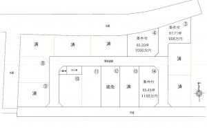 熊本市西区小島、土地の間取り画像です