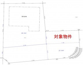熊本市東区沼山津、土地の間取り画像です