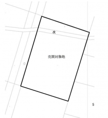 熊本市東区新南部、土地の間取り画像です