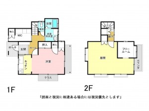 菊池郡大津町大字大津、中古一戸建ての間取り画像です