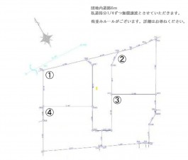 八代市横手本町、土地の間取り画像です