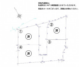 八代市横手本町、土地の間取り画像です
