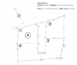 八代市横手本町、土地の間取り画像です