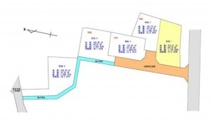熊本市東区沼山津、土地の間取り画像です