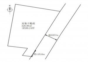 熊本市中央区京町、土地の間取り画像です