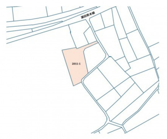菊池郡菊陽町大字辛川、土地の間取り画像です