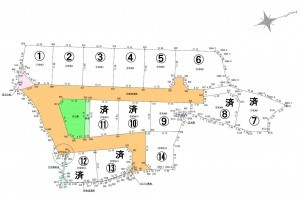 熊本市北区打越町、土地の間取り画像です