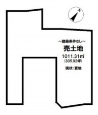 熊本市南区富合町、土地の間取り画像です