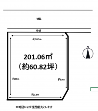 熊本市南区並建町、土地の間取り画像です