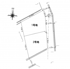 熊本市東区小峯、土地の間取り画像です