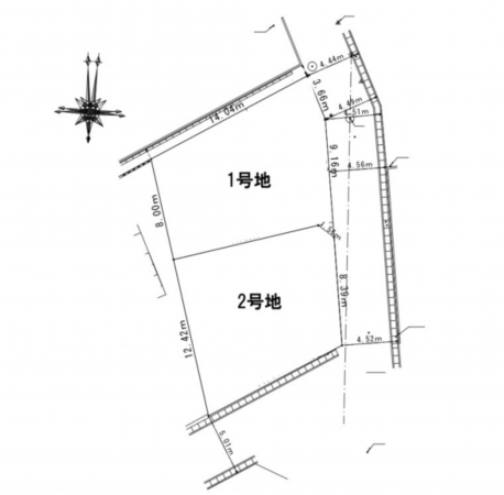 熊本市東区小峯、土地の間取り画像です