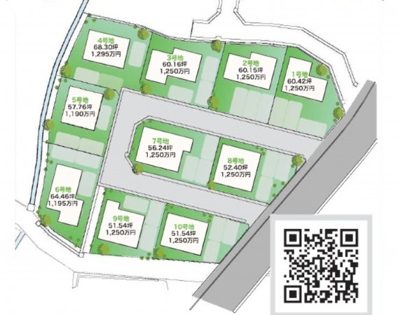 熊本市北区梶尾町、土地の間取り画像です