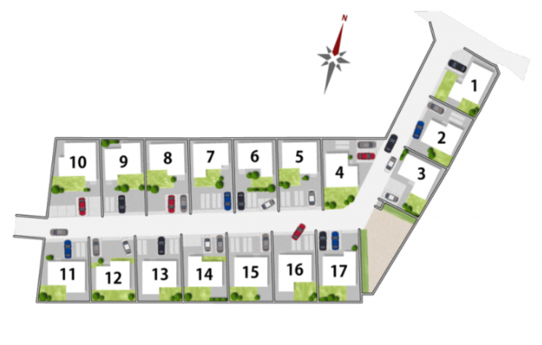 熊本市東区小峯、新築一戸建ての画像です