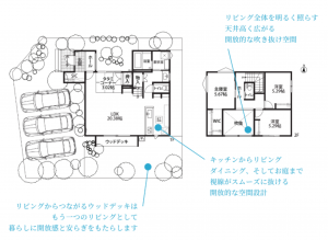 熊本市南区富合町、新築一戸建ての間取り画像です