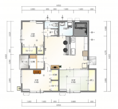 熊本市東区三郎、中古一戸建ての間取り画像です