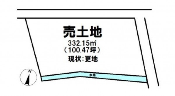 熊本市南区八分字町、土地の間取り画像です