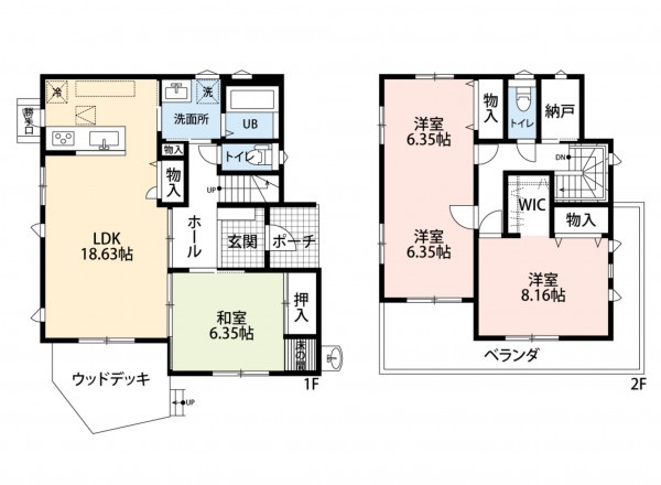 熊本市中央区京町、中古一戸建ての間取り画像です