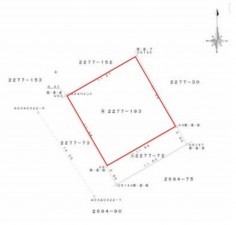 熊本市東区月出、土地の間取り画像です