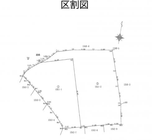 菊池郡大津町大字室、土地の間取り画像です