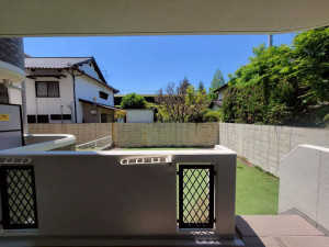 熊本市中央区島崎、マンションのバルコニー画像です